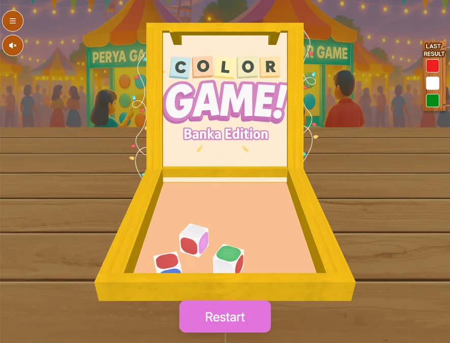 Color Game Perya - gameplay and features on Hahaha777 Philippines